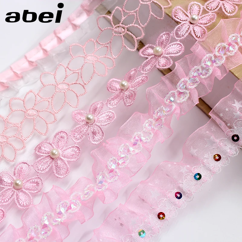 10yards/lot Pink Lace Trims Combination Baby Favor Shower Ribbon Decoration Girl Wedding Dress Scrapbook Craft DIY Patchwork
10yards/lot Pink Lace Trims Combination Baby Favor Shower Ribbon Decoration Girl Wedding Dress Scrapbook Craft DIY Patchwork