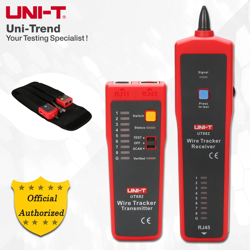 UNI-T UT682 Network Line Finder; Telephone Line/Network Line/Power Cable Line Finder/Network Line Verification
UNI-T UT682 Network Line Finder; Telephone Line/Network Line/Power Cable Line Finder/Network Line Verification