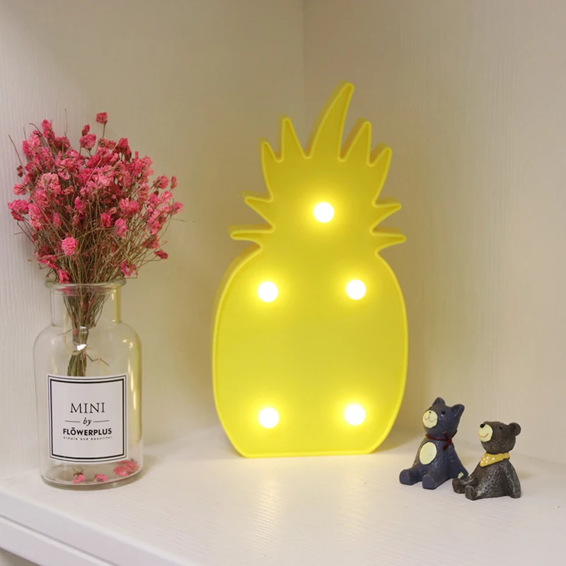 Yellow Pineapple Wall Lamps LED Night Light For Kids Rooms Battery Power Night Table Plastic Lamp Party Light Decoration Lamp
Yellow Pineapple Wall Lamps LED Night Light For Kids Rooms Battery Power Night Table Plastic Lamp Party Light Decoration Lamp