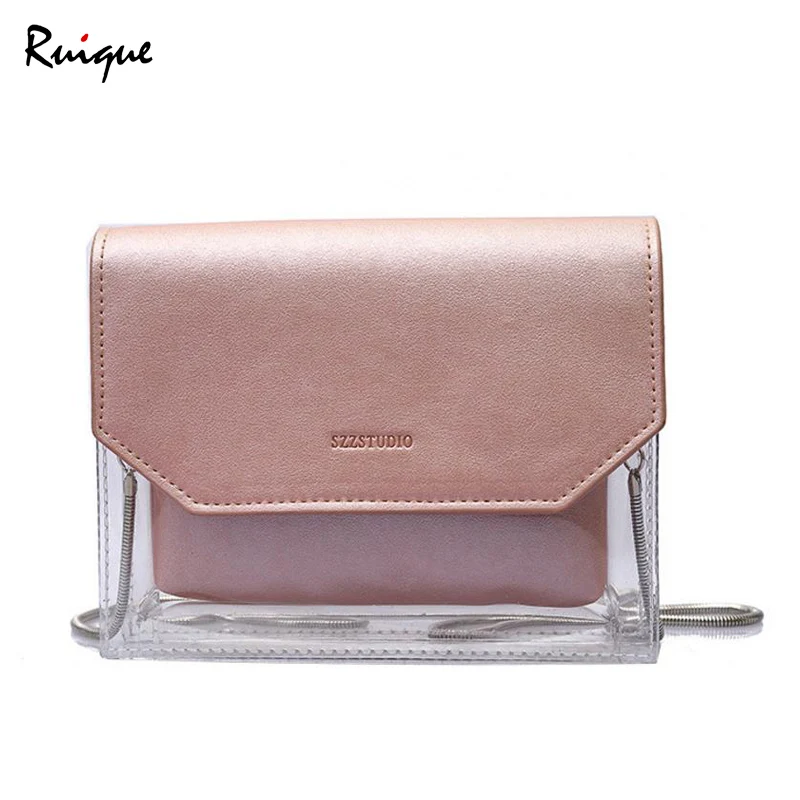 Ruique Women New Fashion Shoulder Bag Girls Clear Jelly Crossbody Bag Ladies Summer Small Chain Bags Female Casual Messenger Bag
Ruique Women New Fashion Shoulder Bag Girls Clear Jelly Crossbody Bag Ladies Summer Small Chain Bags Female Casual Messenger Bag