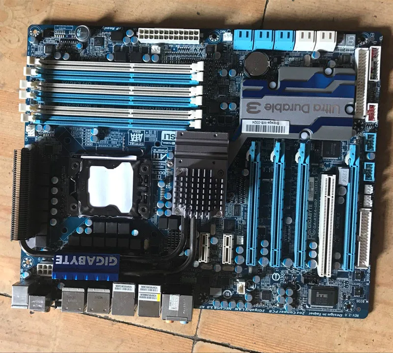 Оригинальная материнская плата LGA1366 для Gigabyte настольного компьютера 1366 pin X58