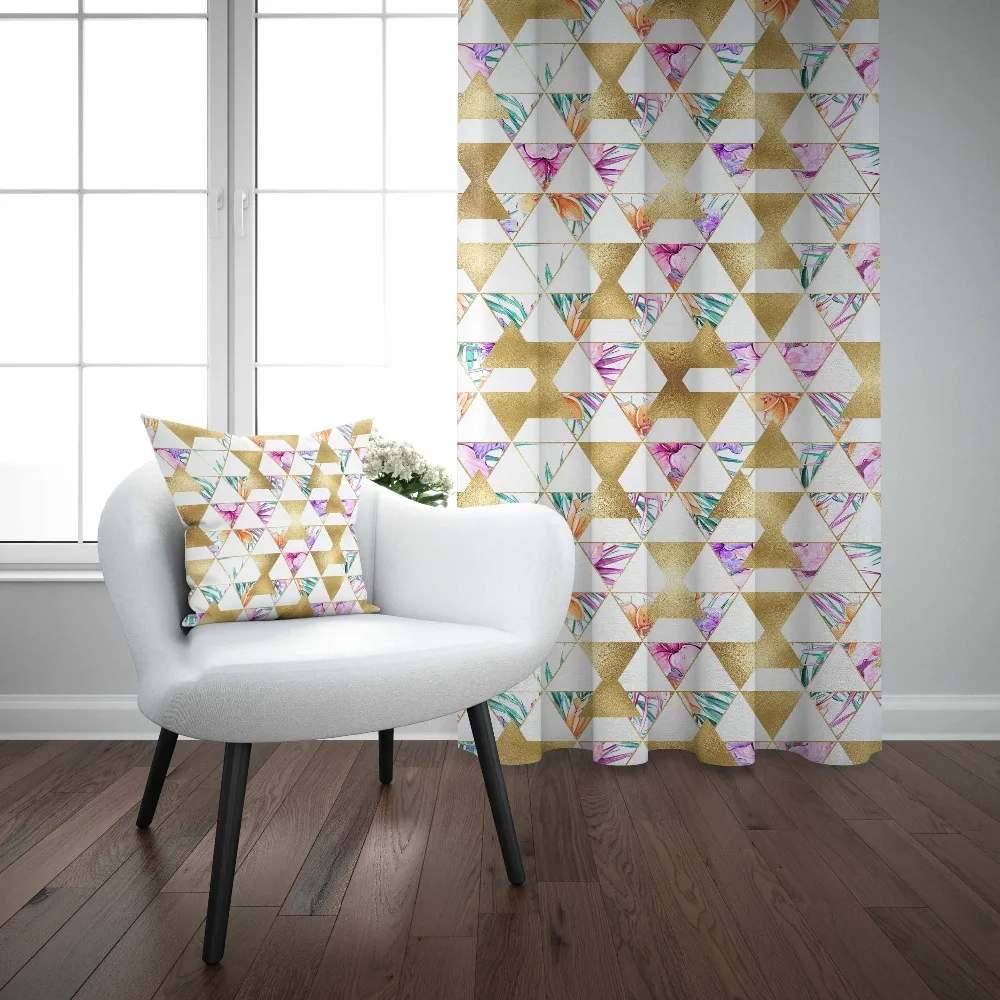 Else Golden Yellow Triangles Green Purple Floral 3d Decor Print Living Room Bedroom 1 Panel Set Curtain Combine Gift Pillow Case
Else Golden Yellow Triangles Green Purple Floral 3d Decor Print Living Room Bedroom 1 Panel Set Curtain Combine Gift Pillow Case