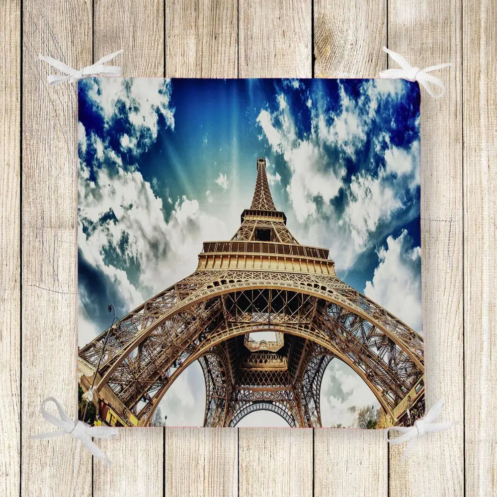 Else Blue Sky Clouds Eiffel Tower 3d Print Square Chair Pad Seat Cushion Soft Memory Foam Full Lenght Ties Non Slip Washable
Else Blue Sky Clouds Eiffel Tower 3d Print Square Chair Pad Seat Cushion Soft Memory Foam Full Lenght Ties Non Slip Washable