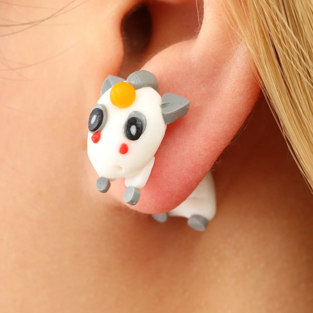 Фото Женские серьги гвоздики в виде бегемота собаки пингвина|earrings jewelry|women earringsear studs |