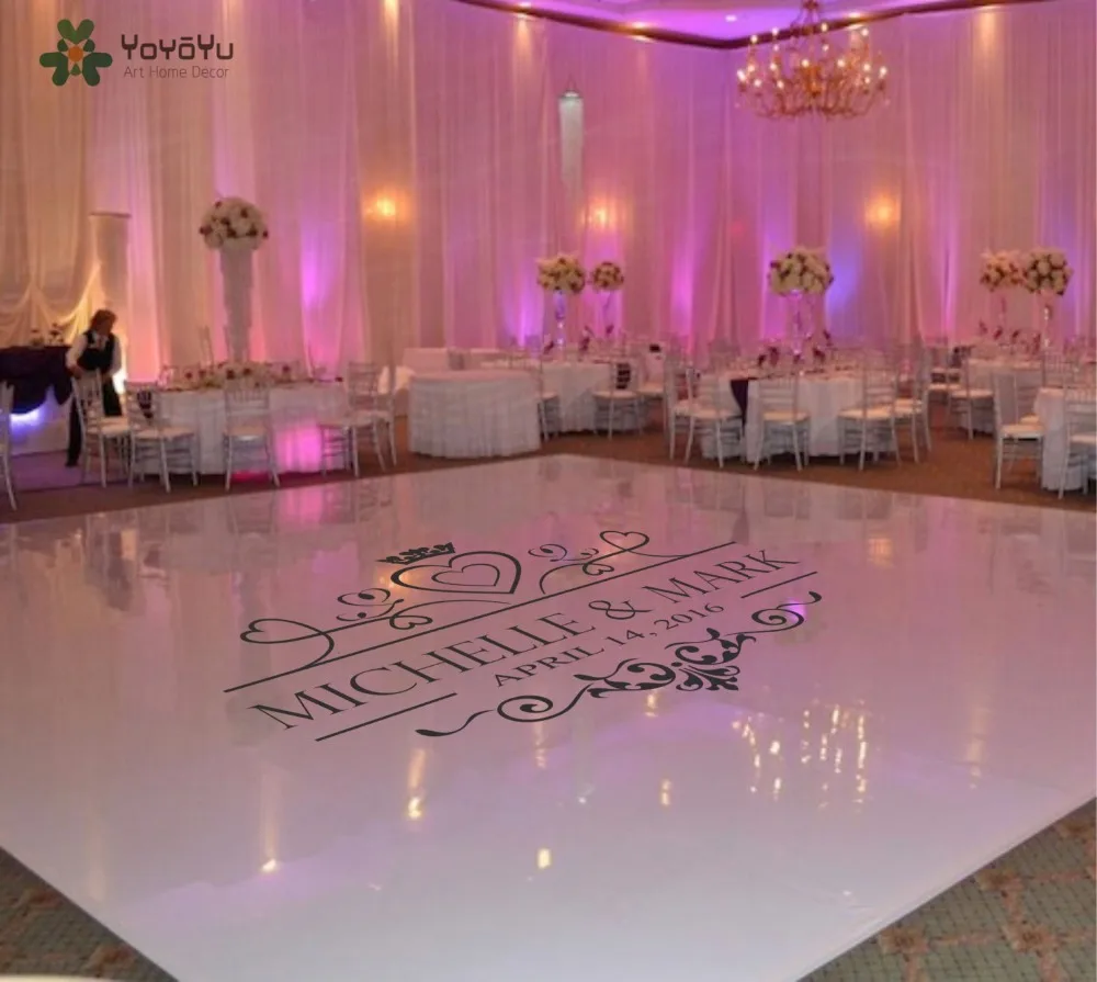 Wedding Dance Floor Decal Vinyl Sticker Custom Name & Date Suit For Wall Window Door Floor Art Removable Mural Decoration WW-424
Wedding Dance Floor Decal Vinyl Sticker Custom Name & Date Suit For Wall Window Door Floor Art Removable Mural Decoration WW-424