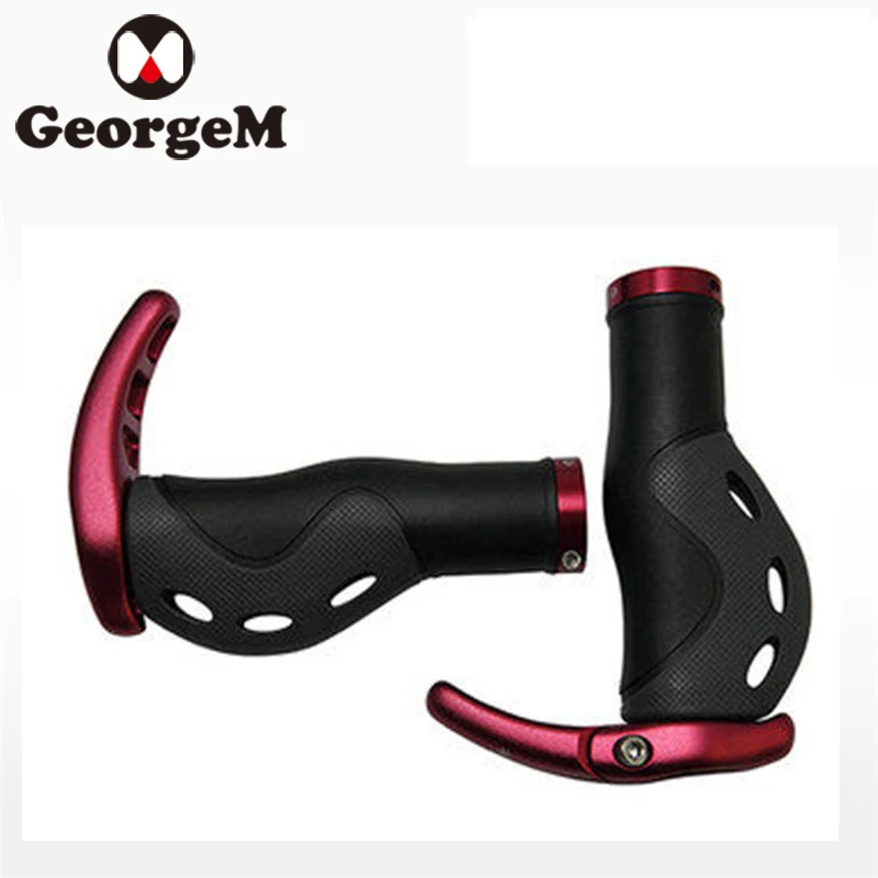 Imported MTB Mountain Bike Ergonomic Bicycle Grips Non-slip Rubber Alloy Handle Bar Ends For Parts Cycling | Спорт и развлечения