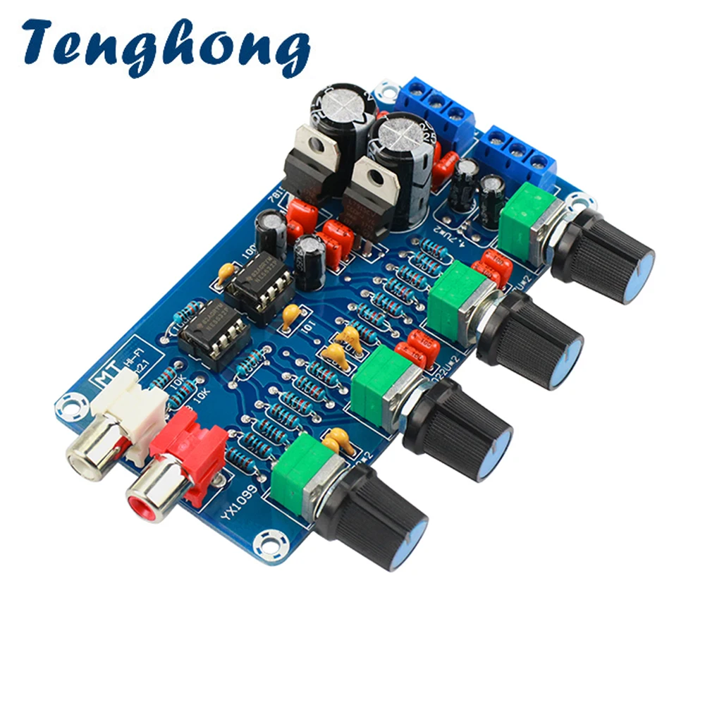 Tenghong NE5532 Preamp Preamplifier Volume Tone Control Board Treble Midrange Bass EQ DIY Dual AC 12V-18V HIFI Finished Boards
Tenghong NE5532 Preamp Preamplifier Volume Tone Control Board Treble Midrange Bass EQ DIY Dual AC 12V-18V HIFI Finished Boards