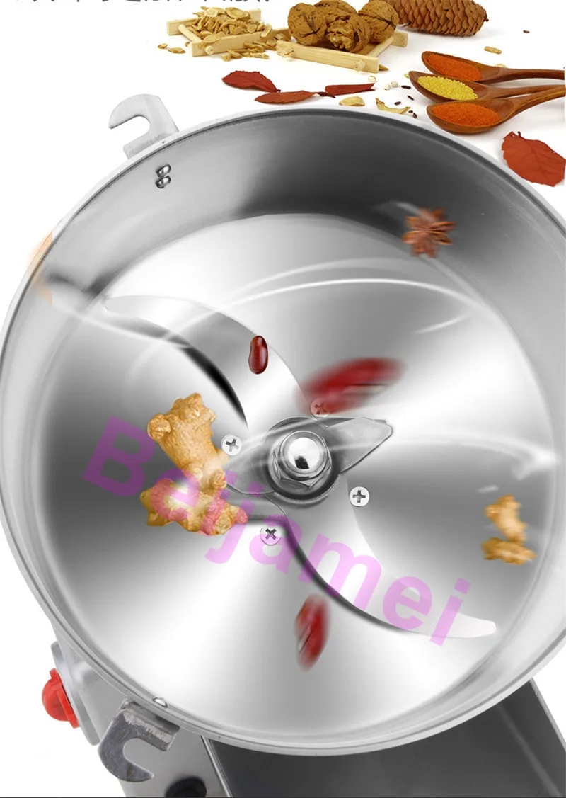 Stainless Steel Electric Grain Mill Grinder 2500g Medicial Powder Machine 110V 220V Cereals Grains Mill Herb Grinding
Stainless Steel Electric Grain Mill Grinder 2500g Medicial Powder Machine 110V 220V Cereals Grains Mill Herb Grinding