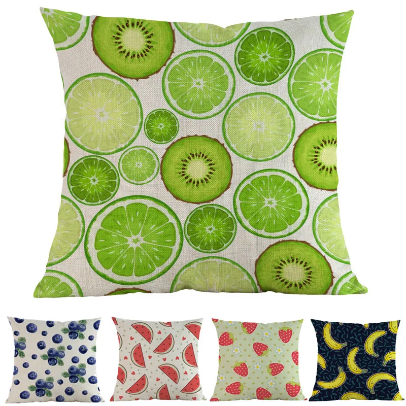 Strawberrie lemon orange watermelon blueberries Kiwifruit Cartoon Fruit Pattern Pillow Case Home Sofa Decoration Cushion Cover
Strawberrie lemon orange watermelon blueberries Kiwifruit Cartoon Fruit Pattern Pillow Case Home Sofa Decoration Cushion Cover