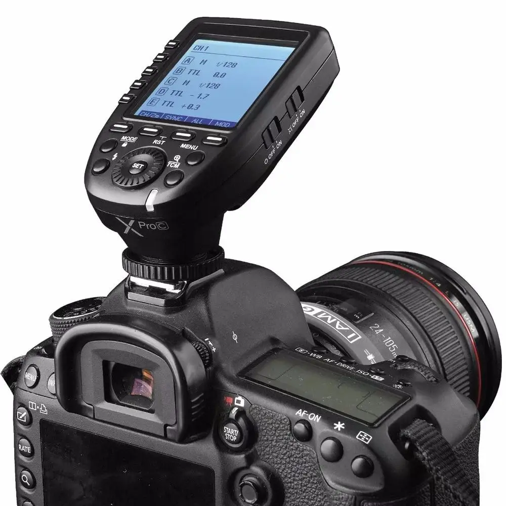 Беспроводной триггер вспышки Godox Xpro-C TTL для Canon, передатчик с 1/8000s HSS TTL-преобразование-ручное управление для камеры Canon
Беспроводной триггер вспышки Godox Xpro-C TTL для Canon, передатчик с 1/8000s HSS TTL-преобразование-ручное управление для камеры Canon