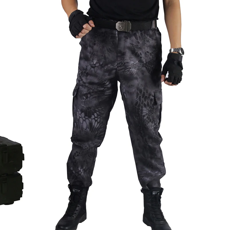 Брюки карго CS черные военные штаны из полиэстера питона тактические камуфляжные