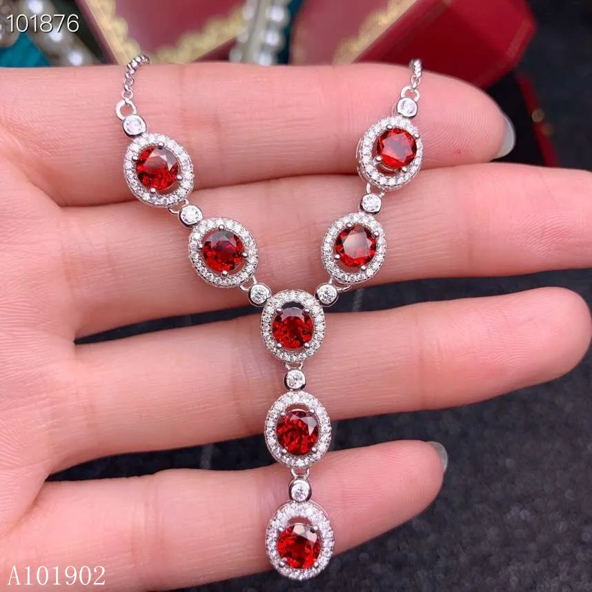KJJEAXCMY boutique jewelry 925 Silver-inlaid Natural Garnet Luxury Necklace Support Detection
KJJEAXCMY boutique jewelry 925 Silver-inlaid Natural Garnet Luxury Necklace Support Detection