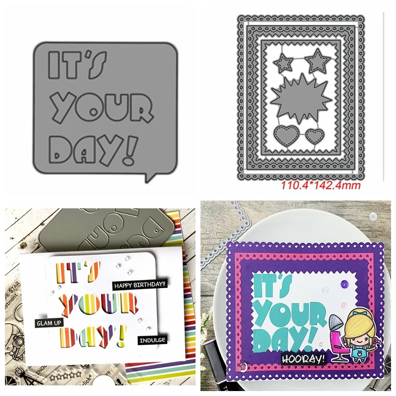 It's Your Day Frame Metal Cutting Dies Stencils For DIY Scrapbooking Decorative Embossing Paper Cards Handcraft Die Cut New 2019
It's Your Day Frame Metal Cutting Dies Stencils For DIY Scrapbooking Decorative Embossing Paper Cards Handcraft Die Cut New 2019
