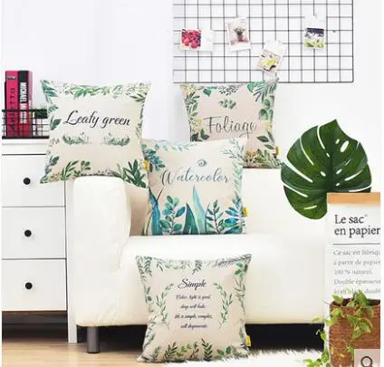 Tropical foreast cushion cover green leaves pillowcase square pillow cover cotton linen waist pillow case indoor
Tropical foreast cushion cover green leaves pillowcase square pillow cover cotton linen waist pillow case indoor