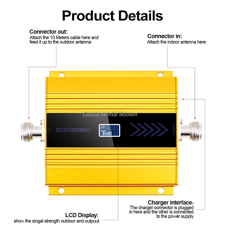 LTE1800 Repeater GSM 2G 4G Cellular Amplifier DCS 1800mhz Moblie Signal Booster 4G Network Booster Internet Signal Repeater 4G
LTE1800 Repeater GSM 2G 4G Cellular Amplifier DCS 1800mhz Moblie Signal Booster 4G Network Booster Internet Signal Repeater 4G