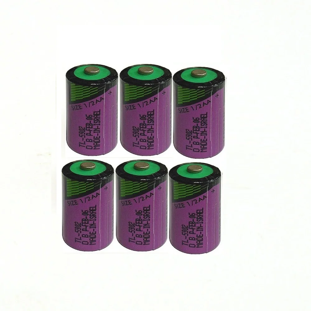 6 шт./лот Новая высококачественная фотосессия 1 / 2AA ER14250 SL350 3 V 1/2 AA PLC литиевая