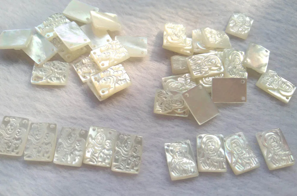 Double Drilled-- 20pcs White Mother of Pearl Virgin Mary Oval Cameo,Rectangle,Ablong Pearl Shell pendant 8-12mm
Double Drilled-- 20pcs White Mother of Pearl Virgin Mary Oval Cameo,Rectangle,Ablong Pearl Shell pendant 8-12mm
