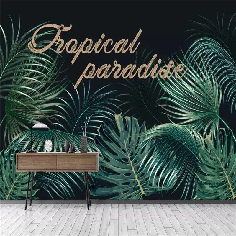 Plant rainforest banana leaf background wall custom large wallpaper mural 3D photo wall factory wholesale
Plant rainforest banana leaf background wall custom large wallpaper mural 3D photo wall factory wholesale