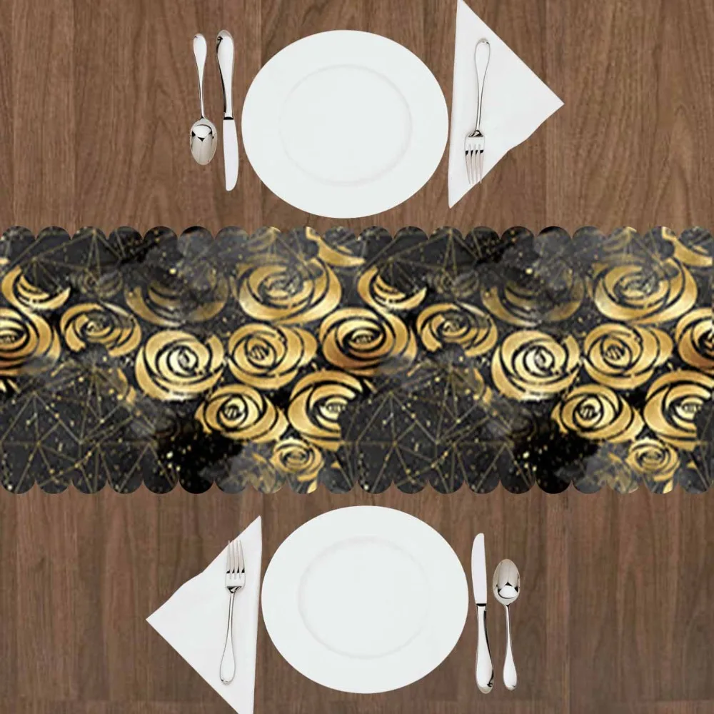 Else Black Clouds Golden Yellow Roses Flowers Floral 3d Print Pattern Modern Table Runner for Kitchen Dining Room Tablecloth
Else Black Clouds Golden Yellow Roses Flowers Floral 3d Print Pattern Modern Table Runner for Kitchen Dining Room Tablecloth