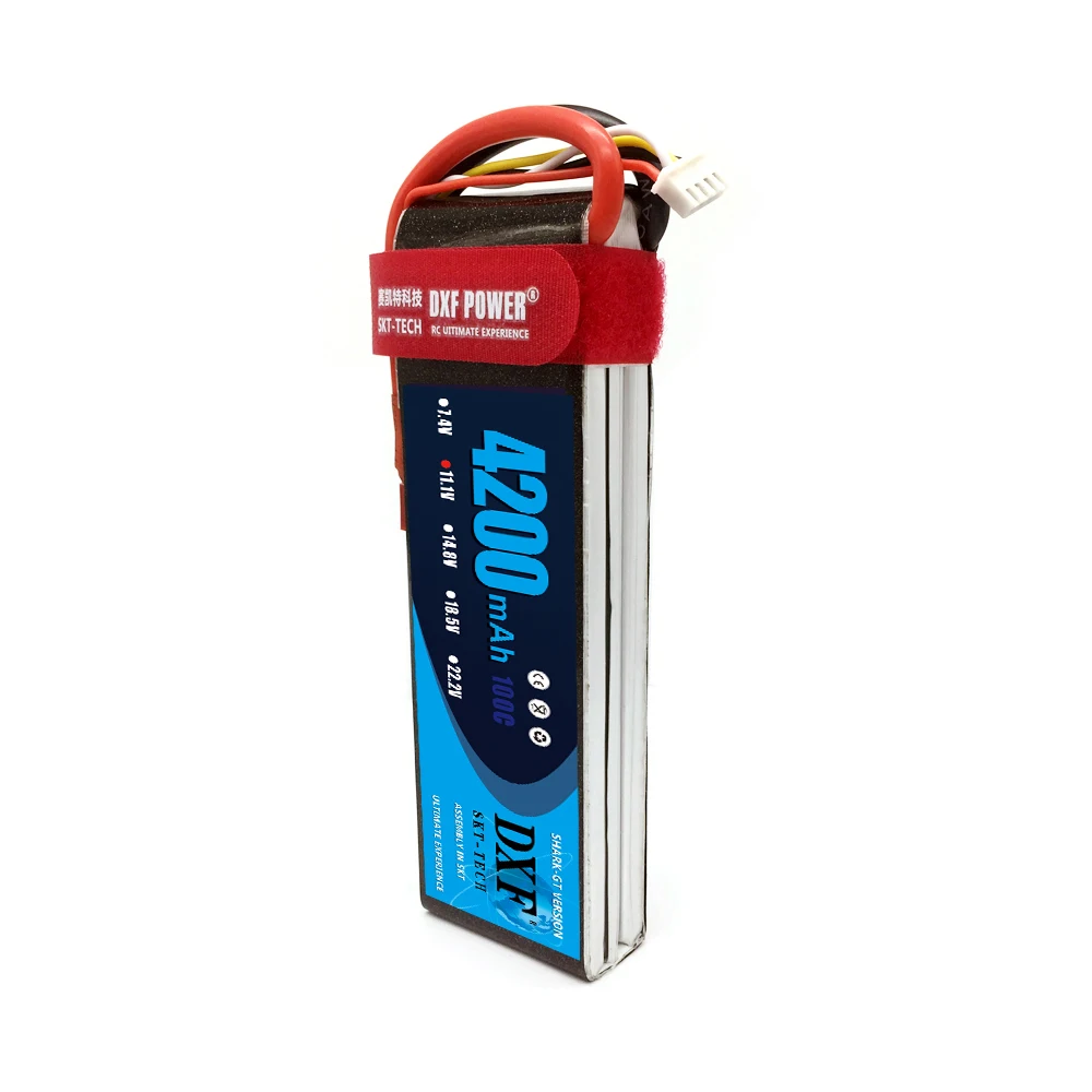 Аккумулятор DXF Lipo 11,1 В 4200 мАч 100C 3S MAX200C T/XT60 LiPo для радиоуправляемого вертолета, автомобиля, лодки, дрона, грузовика, квадрокоптера
Аккумулятор DXF Lipo 11,1 В 4200 мАч 100C 3S MAX200C T/XT60 LiPo для радиоуправляемого вертолета, автомобиля, лодки, дрона, грузовика, квадрокоптера