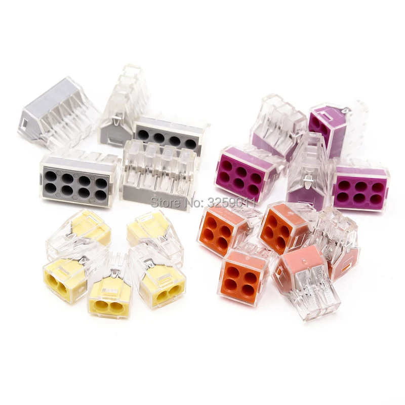 300PCS Quick Wire Connector Cable Terminal Block Connectors 400V Push in wire 773-102 773-104 773-106 773-108 Assortment Kit
300PCS Quick Wire Connector Cable Terminal Block Connectors 400V Push in wire 773-102 773-104 773-106 773-108 Assortment Kit