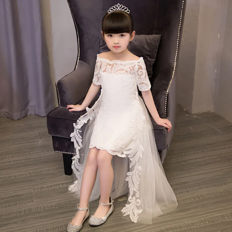 Girls White long tail baby dress first holy communion dresses for girls white red party cocktail hollow out formal
Girls White long tail baby dress first holy communion dresses for girls white red party cocktail hollow out formal