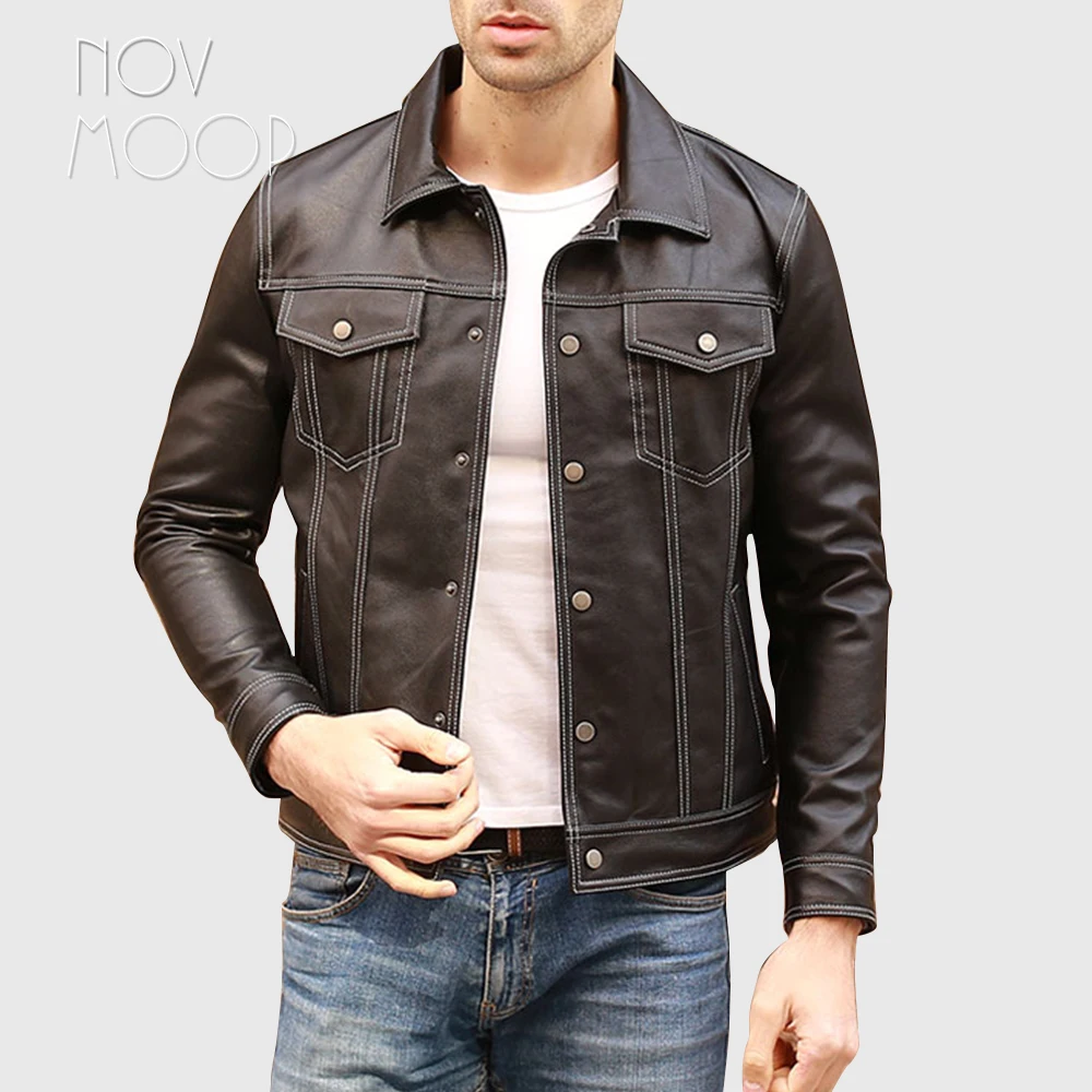 Men black genuine leather real lambskin slim Motorcycle biker bomber jackets coats plus size jaqueta de couro deri ceket LT2530
Men black genuine leather real lambskin slim Motorcycle biker bomber jackets coats plus size jaqueta de couro deri ceket LT2530