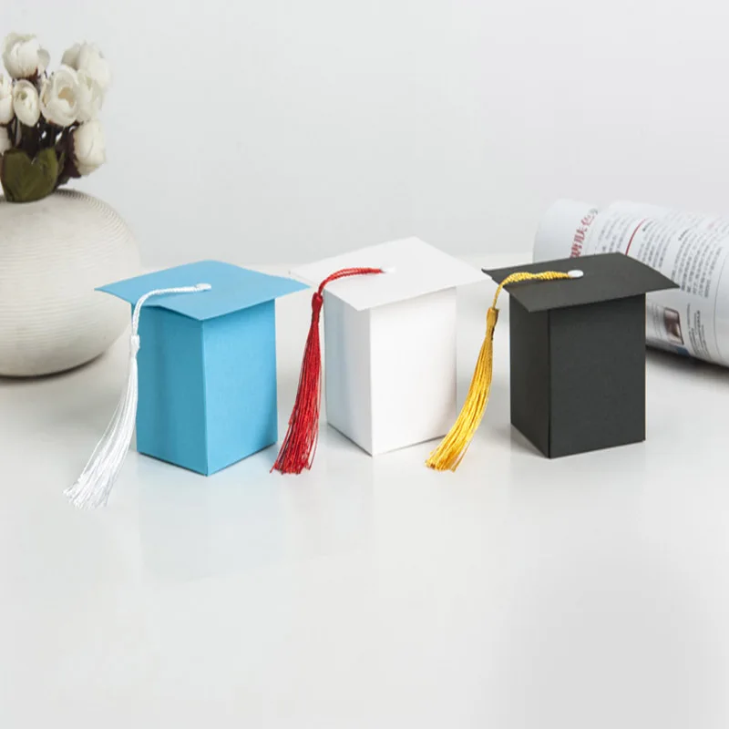 10pcs Thank You Black Graduation Bachelor Cap Gift Box Sweets Bag Pillow Candy Box Favors Graduation Party Christmas Supplies
10pcs Thank You Black Graduation Bachelor Cap Gift Box Sweets Bag Pillow Candy Box Favors Graduation Party Christmas Supplies