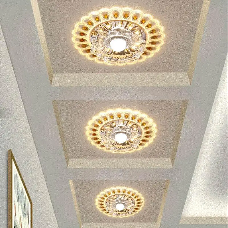 Modern Crystal Glass LED Ceiling Spot Light Corridor Hallway Aisle Porch Ceiling Mounted Recessed Home Decor Lighting Fixture
Modern Crystal Glass LED Ceiling Spot Light Corridor Hallway Aisle Porch Ceiling Mounted Recessed Home Decor Lighting Fixture