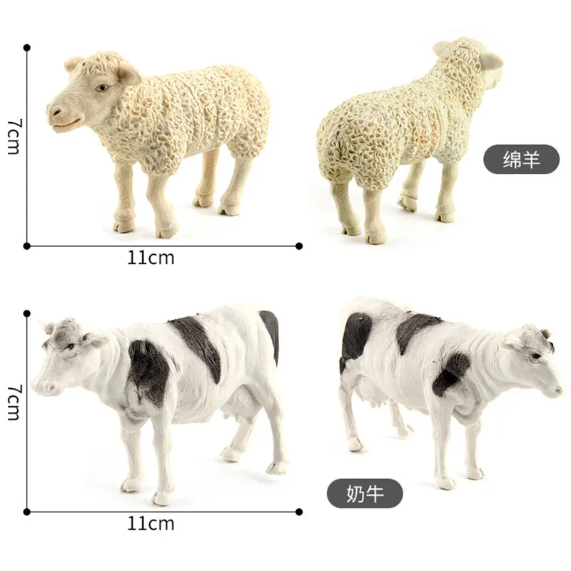8pcs Simulated Farm Animals Horse Sheep Cow Dog Wolf with Enclosure Tree Toys Plastic Animals Model Kids Toy 10cm
8pcs Simulated Farm Animals Horse Sheep Cow Dog Wolf with Enclosure Tree Toys Plastic Animals Model Kids Toy 10cm