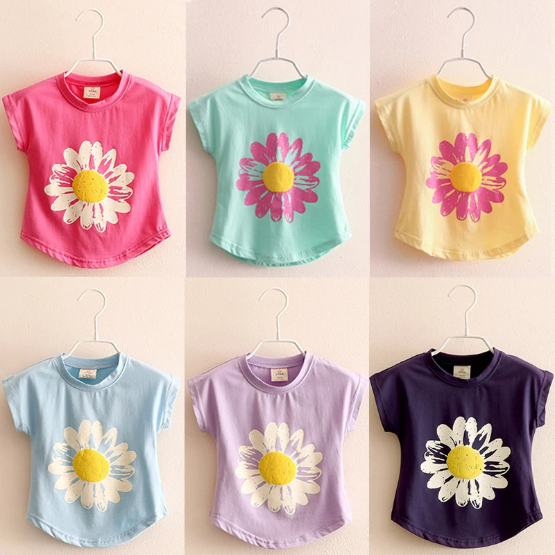 Girls Flower T-Shirt 2021 Summer 2 3 4 6-10 Years Children'S Clothing Kids Tops Short-Sleeve Basic Shirt For Girls Free Shipping
Girls Flower T-Shirt 2021 Summer 2 3 4 6-10 Years Children'S Clothing Kids Tops Short-Sleeve Basic Shirt For Girls Free Shipping