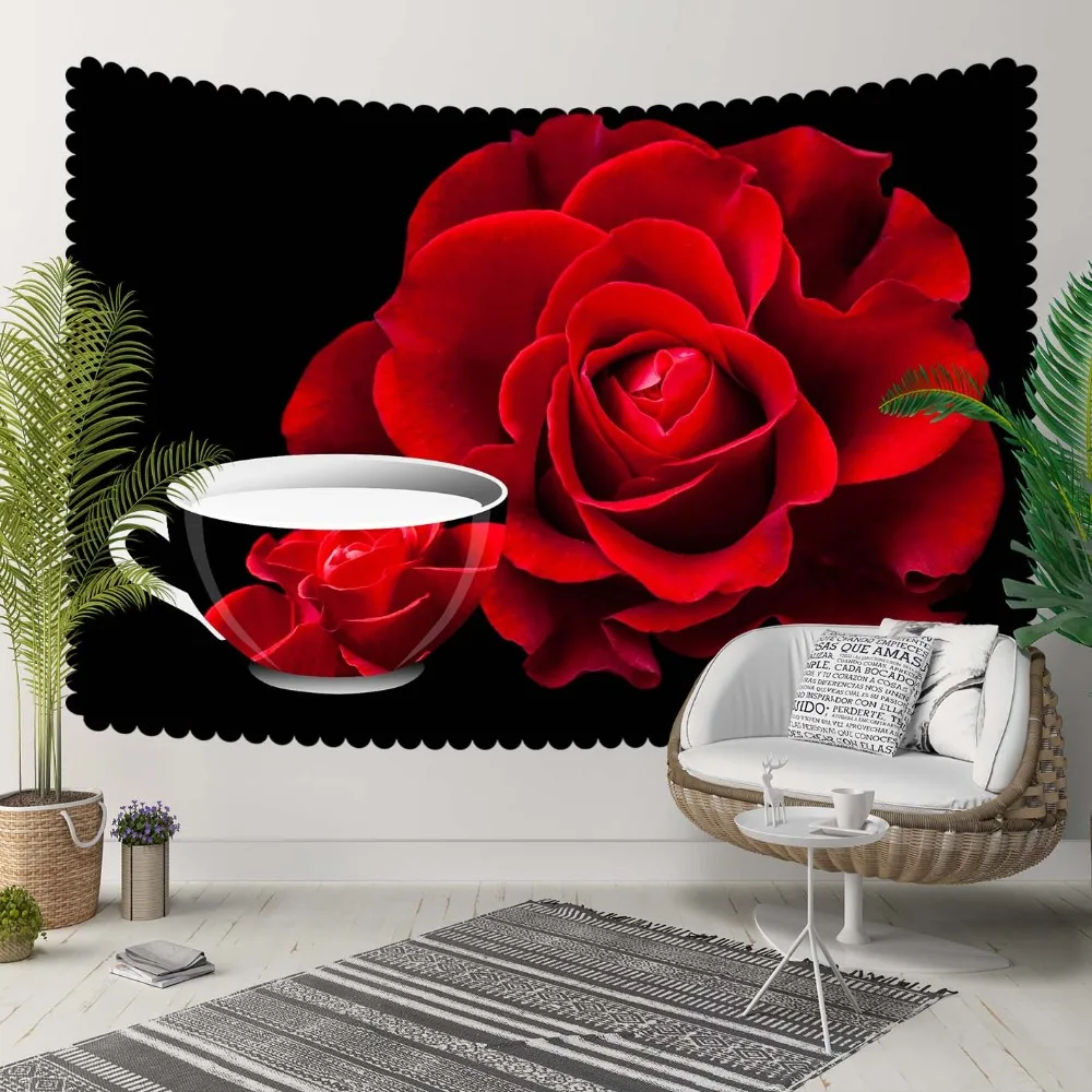 Else Black Floor Red Cup of Tea Roses Flowers Retro 3D Print Decorative Hippi Bohemian Wall Hanging Landscape Tapestry Wall Art
Else Black Floor Red Cup of Tea Roses Flowers Retro 3D Print Decorative Hippi Bohemian Wall Hanging Landscape Tapestry Wall Art