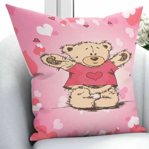 Else Pink White Hearts Brown Teddy Bears 3D Print Microfiber Throw Pillow Case Cushion Covers Square Hidden Zipper 45x45cm
Else Pink White Hearts Brown Teddy Bears 3D Print Microfiber Throw Pillow Case Cushion Covers Square Hidden Zipper 45x45cm