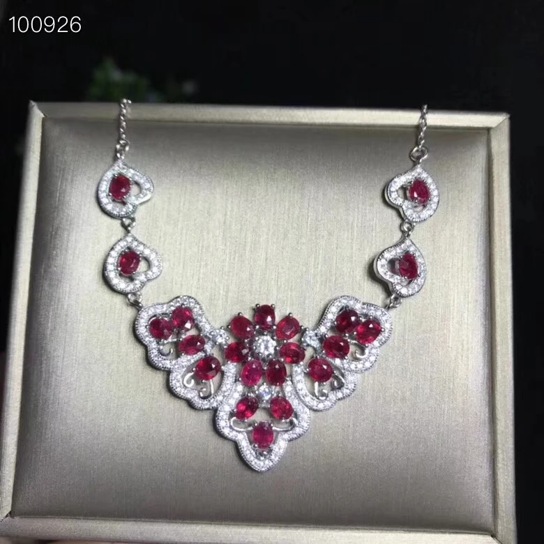 KJJEAXCMY boutique jewelry,925 Silver-inlaid Natural Ruby Girls Necklace Support Detection
KJJEAXCMY boutique jewelry,925 Silver-inlaid Natural Ruby Girls Necklace Support Detection