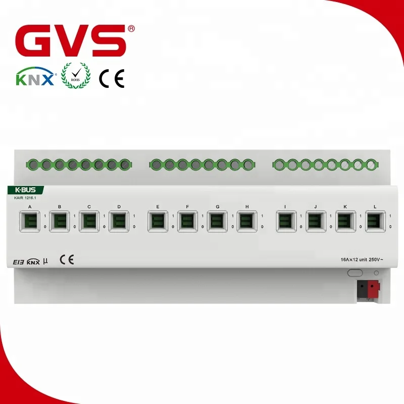 Умный дом 10 лет производитель GVS K bus KNX/EIB KNX привод переключения 12 складов 16 А