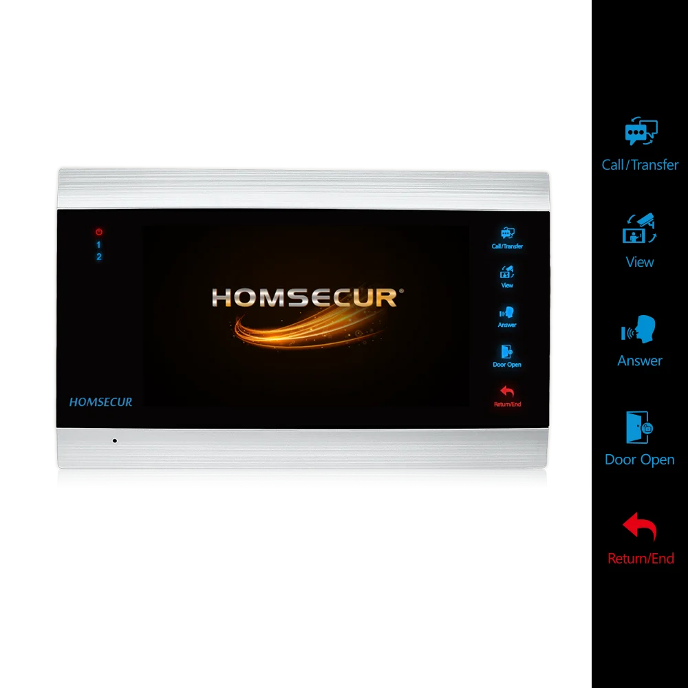 HOMSECUR 7 "проводной AHD1.3MP видео и аудио умный дверной звонок с датчиком движения