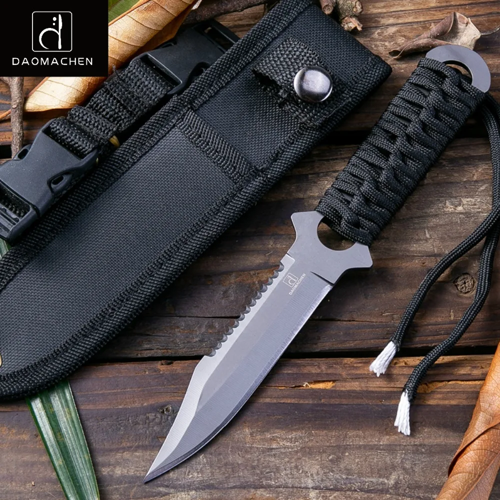 DAOMACHEN Tactical Knife Survival Paratroopers knife blade Stainless Steel Straight knife Outdoor Camping Pocket Knife
DAOMACHEN Tactical Knife Survival Paratroopers knife blade Stainless Steel Straight knife Outdoor Camping Pocket Knife