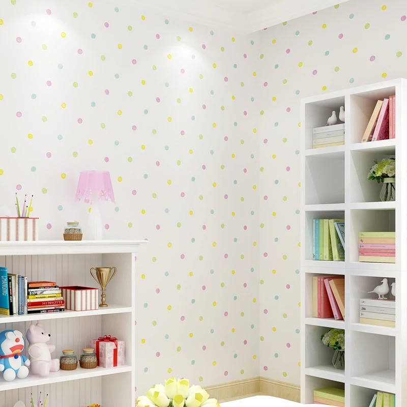Cute Cartoon Kids Room Colorful Dot Wall Paper Baby Boys Girls Bedroom Wallpaper Mural Papier Peint Children Wallpapers QZ120
Cute Cartoon Kids Room Colorful Dot Wall Paper Baby Boys Girls Bedroom Wallpaper Mural Papier Peint Children Wallpapers QZ120