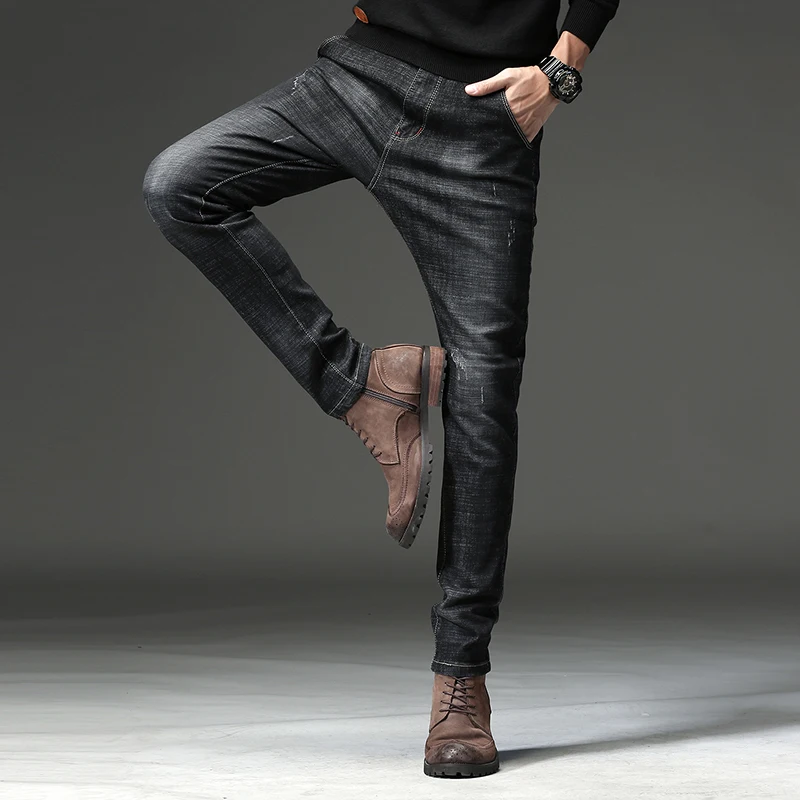 2018 new arrival jeans men Fashion elasticity men's jeans high quality Comfortable Slim male pants black 718
2018 new arrival jeans men Fashion elasticity men's jeans high quality Comfortable Slim male pants black 718