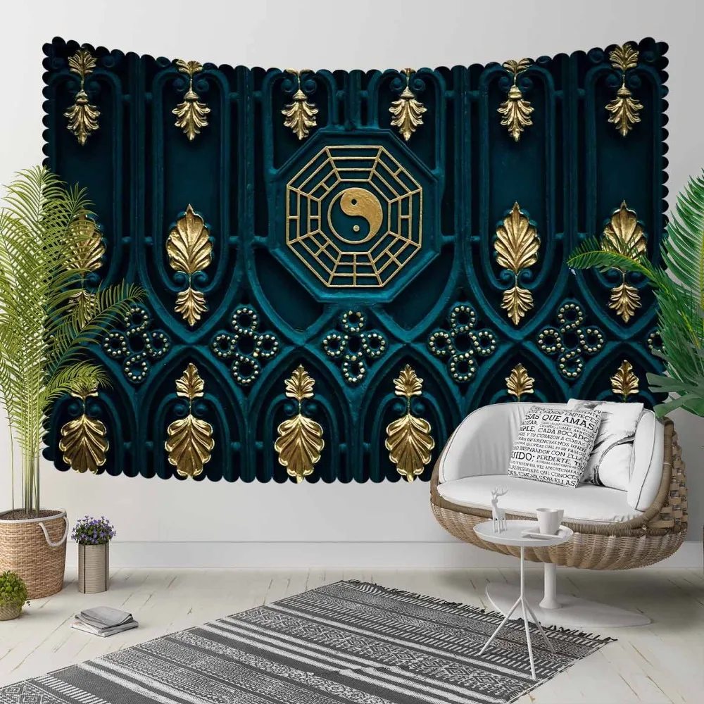 Else Black Green Ottoman Turkish Golden Leaves Peace 3D Print Decorative Hippi Bohemian Wall Hanging Landscape Tapestry Wall Art
Else Black Green Ottoman Turkish Golden Leaves Peace 3D Print Decorative Hippi Bohemian Wall Hanging Landscape Tapestry Wall Art