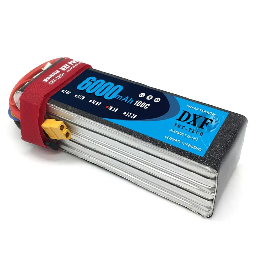 DXF Graphene Lipo 5S Battery 18.5V 6000mAh 100C MAX 200C AKKU Batteria For RC Helicopters Quadcopter Airplane Car Boat Drone FPV
DXF Graphene Lipo 5S Battery 18.5V 6000mAh 100C MAX 200C AKKU Batteria For RC Helicopters Quadcopter Airplane Car Boat Drone FPV