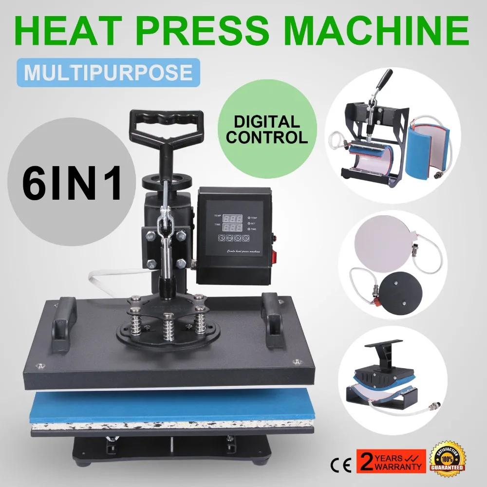 6IN1 DIGITAL T-SHIRT HEAT PRESS TRANSFER SUBLIMATION PRINTING SWING AWAY MACHINE
6IN1 DIGITAL T-SHIRT HEAT PRESS TRANSFER SUBLIMATION PRINTING SWING AWAY MACHINE