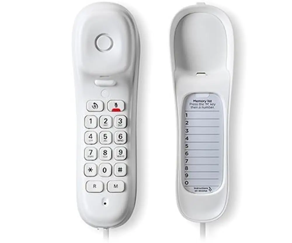MOTOROLA CT50 белый телефон фиксированный Гондола с визуальным индикатором вызова и 10