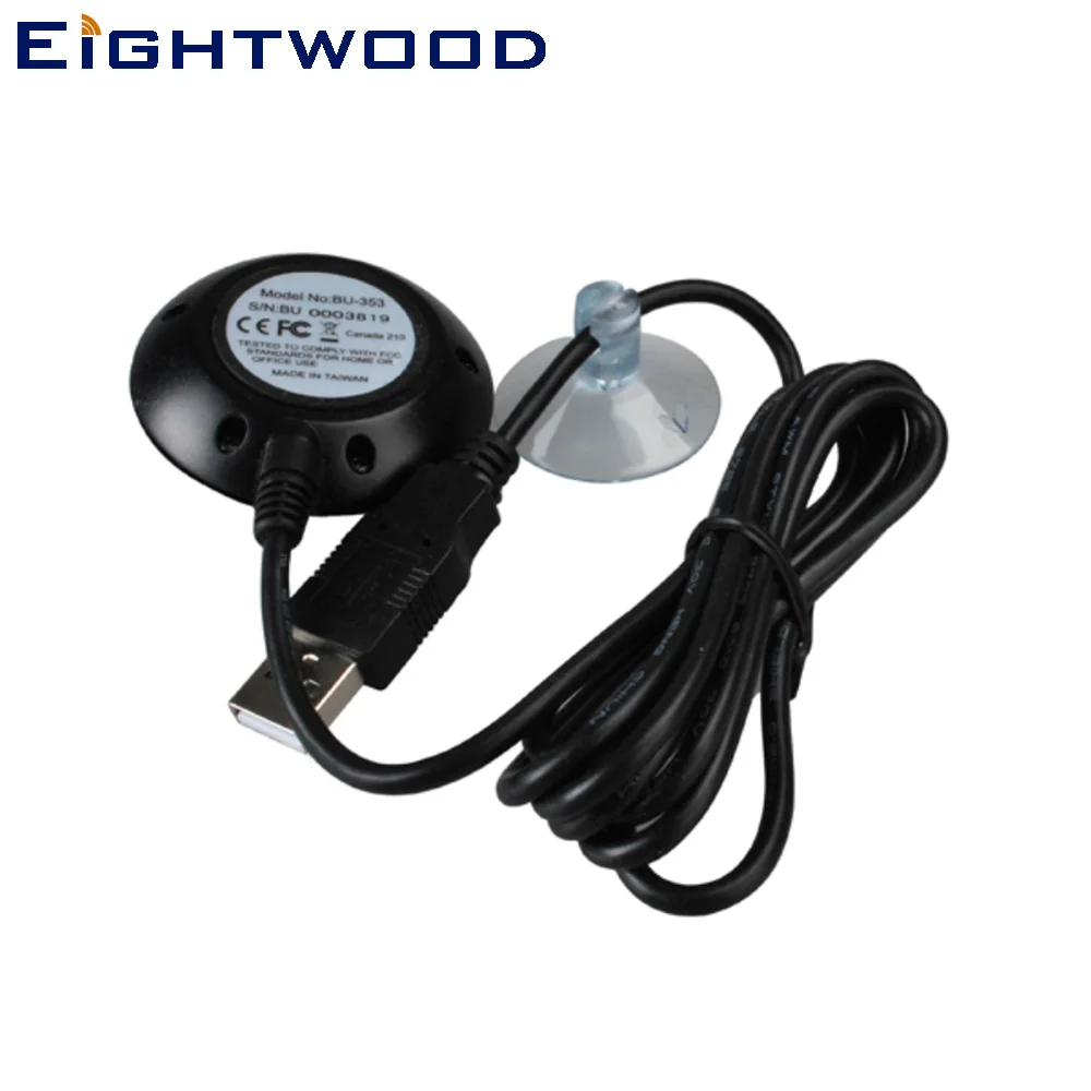 

Eightwood Car Globalsat BU-353 USB GPS Receiver Chipset SIRF Star III Antenna Aerial Navigation Laptop for Audi BNW