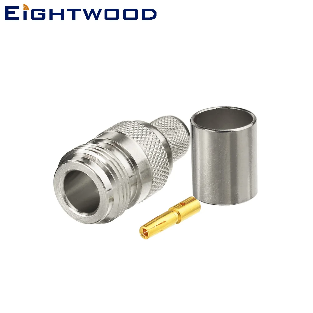 Eightwood N Jack Female Socket RF Coaxial Connector Crimp LMR 400 Cable Adapter for WLAN Antenna Satellite System
Eightwood N Jack Female Socket RF Coaxial Connector Crimp LMR 400 Cable Adapter for WLAN Antenna Satellite System