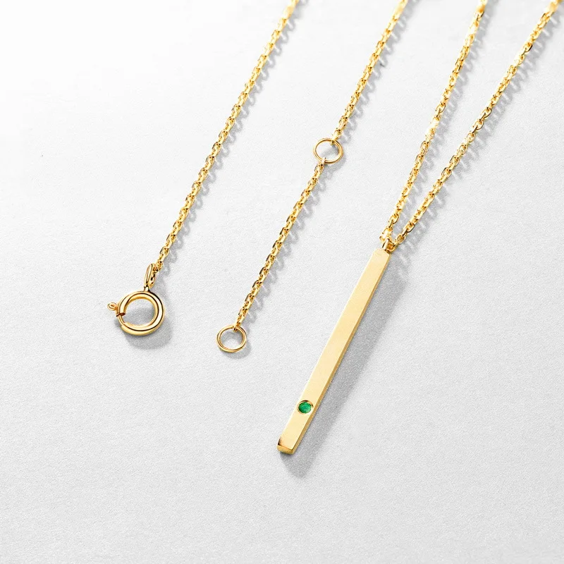 ANI 14K Solid Yellow Gold Women Wedding Necklace Fashion Natural Emerald Engagement collares Gemstone Pendant Necklace Chain
ANI 14K Solid Yellow Gold Women Wedding Necklace Fashion Natural Emerald Engagement collares Gemstone Pendant Necklace Chain