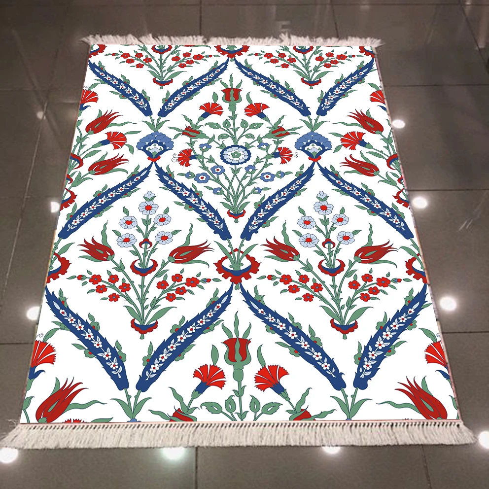 Else Blue Red Ottoman Ethnic Tulips Flowers Floral 3d Microfiber Anti Slip Back Washable Decorative Kilim Area Rug Carpet
Else Blue Red Ottoman Ethnic Tulips Flowers Floral 3d Microfiber Anti Slip Back Washable Decorative Kilim Area Rug Carpet