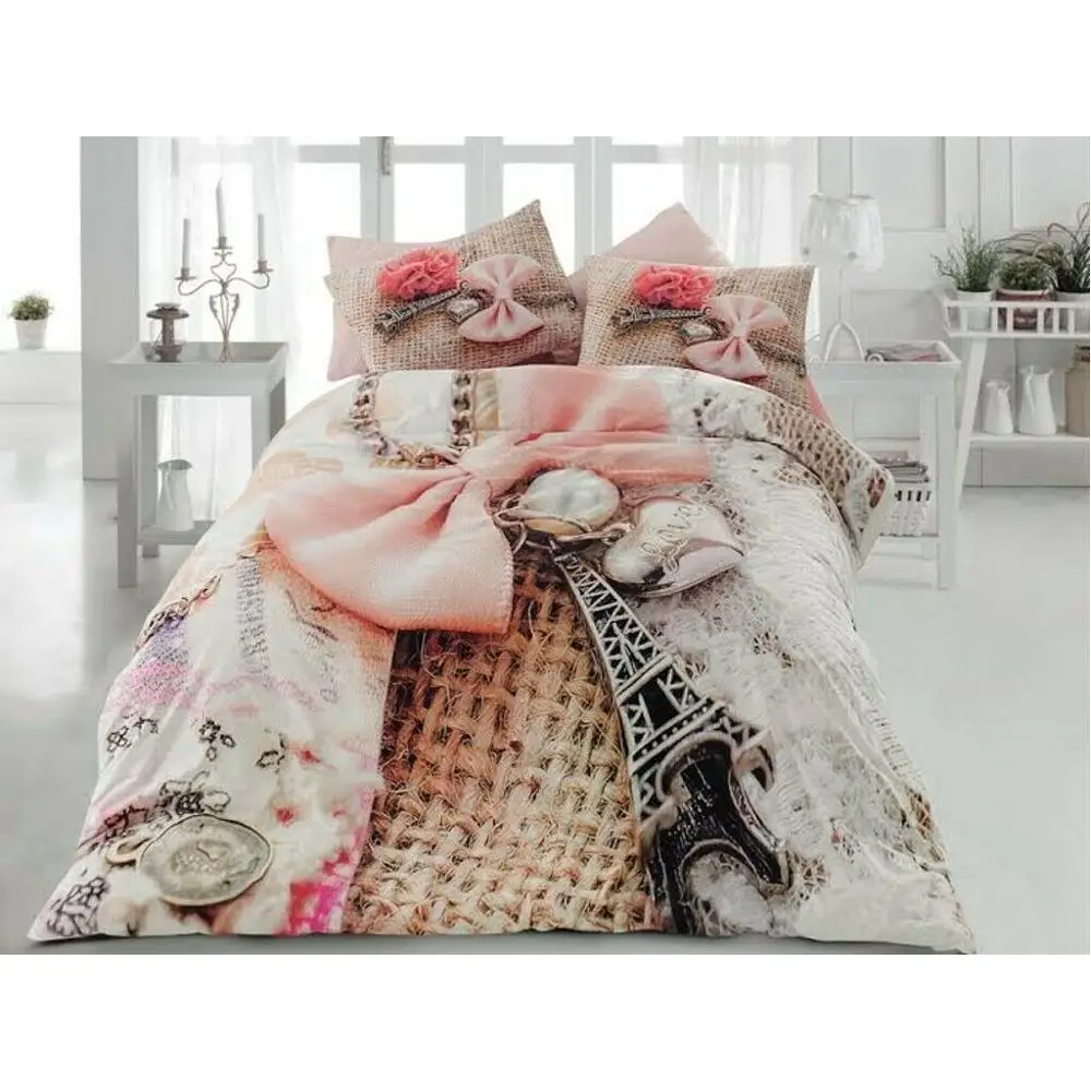3D LINDA PARIS EIFFEL Double Queen 100% Cotton Ranforce Duvet Cover Bed Set 4Pcs
3D LINDA PARIS EIFFEL Double Queen 100% Cotton Ranforce Duvet Cover Bed Set 4Pcs