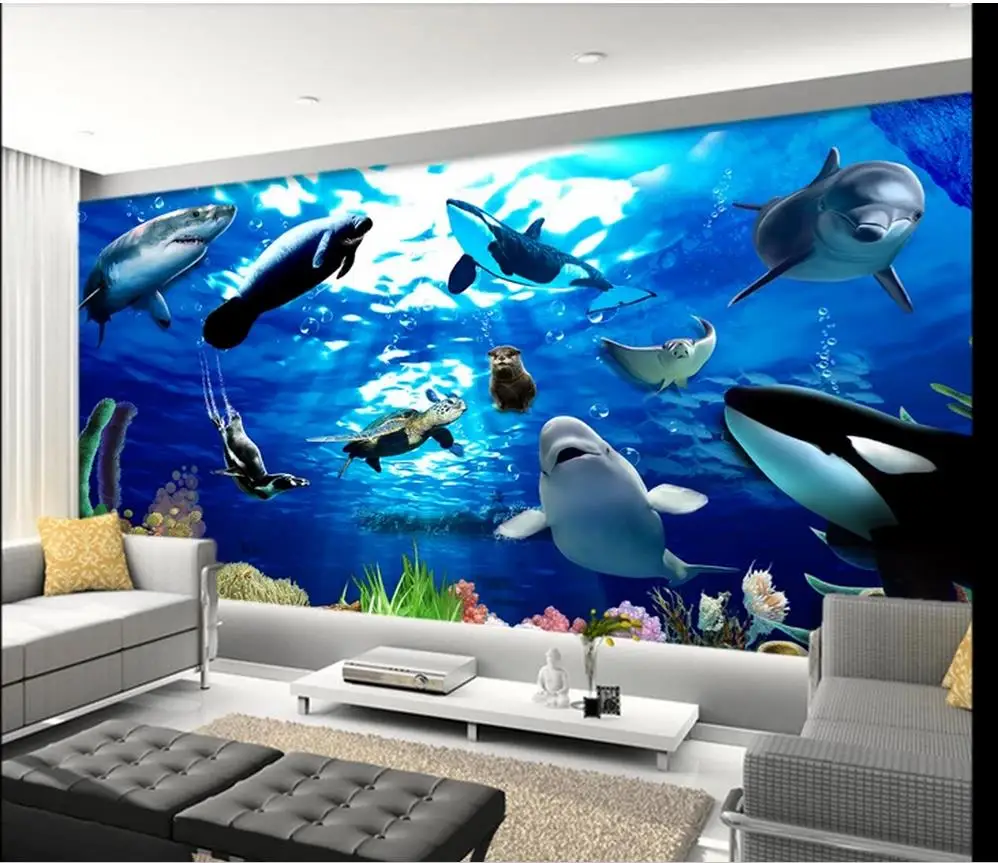 Custom 3d photo Wallpaper murals Mediterranean 3D underwater world animal exquisite mural background wall decoration painting
Custom 3d photo Wallpaper murals Mediterranean 3D underwater world animal exquisite mural background wall decoration painting