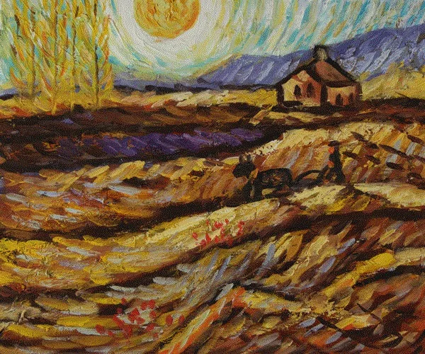 High quality Oil painting Canvas Reproductions Enclosed Field With Ploughman by Van Gogh Painting hand painted
High quality Oil painting Canvas Reproductions Enclosed Field With Ploughman by Van Gogh Painting hand painted